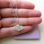 Sterling Silver - Cloud Necklace - Small