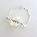Personalized Sterling Silver Chain Bracelet,..