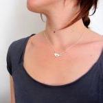 Sterling Silver Bird And Heart Necklace...