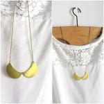 Statement Gold Brass Fashion Collar Bib Necklace,..